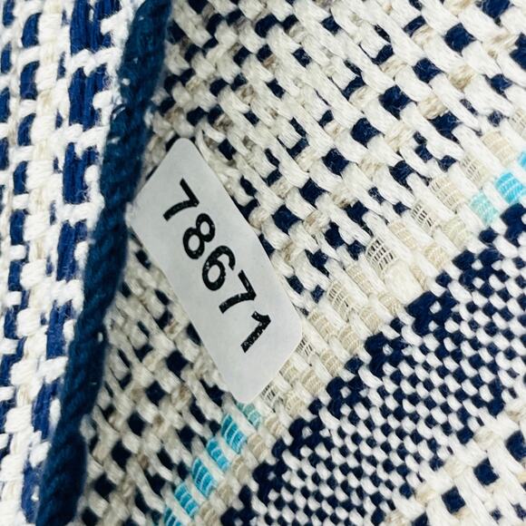 LUCKY BRAND Cardigan Womens L Open Front Fringe Sweater Shawl Cotton Black - Picture 11 of 11